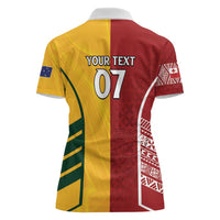 Australia - Tonga Rugby Custom Women Polo Shirt Minimalist Dynamic LT7 - Polynesian Pride