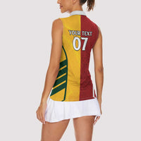 Australia - Tonga Rugby Custom Women Sleeveless Polo Shirt Minimalist Dynamic LT7 - Polynesian Pride
