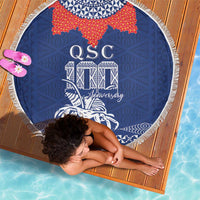 Queen Salote College 100 Years Anniversary Beach Blanket Tonga QSC Royal Blue - Polynesian Pride