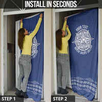 Queen Salote College 100 Years Anniversary Personalized Door Cover Tonga QSC Royal Blue - Polynesian Pride