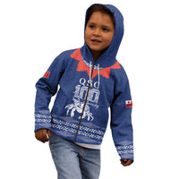 Queen Salote College 100 Years Anniversary Personalized Kid Hoodie Tonga QSC Royal Blue - Polynesian Pride