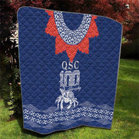Queen Salote College 100 Years Anniversary Quilt Tonga QSC Royal Blue - Polynesian Pride