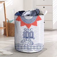 Queen Salote College 100 Years Anniversary Laundry Basket Tonga QSC White - Polynesian Pride
