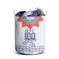 Queen Salote College 100 Years Anniversary Laundry Basket Tonga QSC White - Polynesian Pride