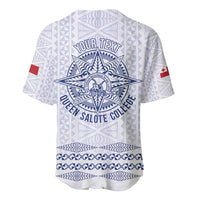 Queen Salote College 100 Years Anniversary Personalized Baseball Jersey Tonga QSC White - Polynesian Pride