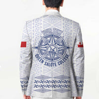 Queen Salote College 100 Years Anniversary Personalized Blazer Tonga QSC White - Polynesian Pride