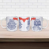 Queen Salote College 100 Years Anniversary Personalized Ceramic Mug Tonga QSC White - Polynesian Pride