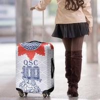 Queen Salote College 100 Years Anniversary Luggage Cover Tonga QSC White - Polynesian Pride