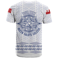 Queen Salote College 100 Years Anniversary Personalized T Shirt Tonga QSC White - Polynesian Pride