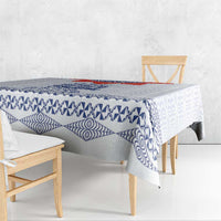 Queen Salote College 100 Years Anniversary Tablecloth Tonga QSC White - Polynesian Pride