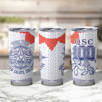 Queen Salote College 100 Years Anniversary Personalized Tumbler Cup Tonga QSC White - Polynesian Pride