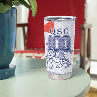 Queen Salote College 100 Years Anniversary Personalized Tumbler Cup Tonga QSC White - Polynesian Pride