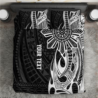 Personalised Philippines Bedding Set Tribal Sun LT7 Black - Polynesian Pride
