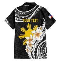 Personalised Philippines Tribal Family Matching Off Shoulder Maxi Dress and Hawaiian Shirt Mix Plumeria LT7 - Polynesian Pride