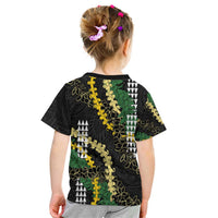 Hawaii Aloha Kakau Kid T Shirt Puakenikeni and Maile Lei Twist LT7 - Polynesian Pride