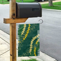 Hawaii Aloha Kakau Garden Flag Green Puakenikeni and Maile Lei Twist LT7 - Polynesian Pride
