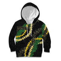 Hawaii Puakenikeni - Maile Lei Kid Hoodie Obsidian Black