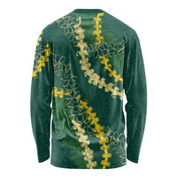 Hawaii Puakenikeni - Maile Lei Long Sleeve Shirt Sage Green