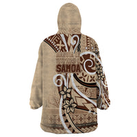 Samoa Siapo Classic Motif Wearable Blanket Hoodie Manuia le tuto’atasi o Samoa Independence