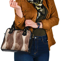 Polynesian Tribal Pattern Patchwork Picturesque Shoulder Handbag Mocha LT7 - Polynesian Pride