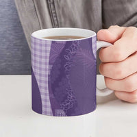 Polynesian Tribal Pattern Patchwork Picturesque Ceramic Mug Deep Violet LT7 - Polynesian Pride