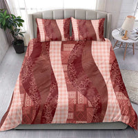 Polynesian Tribal Pattern Patchwork Picturesque Bedding Set Crimson LT7 - Polynesian Pride