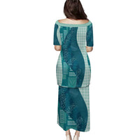 Polynesian Tribal Pattern Patchwork Picturesque Family Matching Puletasi and Hawaiian Shirt Oceanic LT7 - Polynesian Pride