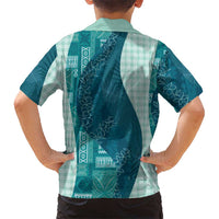Polynesian Tribal Pattern Patchwork Picturesque Family Matching Tank Maxi Dress and Hawaiian Shirt Oceanic LT7 - Polynesian Pride