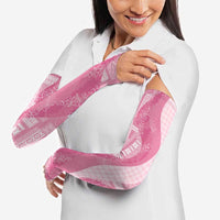 Polynesian Tribal Pattern Patchwork Picturesque Arm Sleeves Rose Pink LT7 - Polynesian Pride