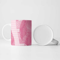 Polynesian Tribal Pattern Patchwork Picturesque Ceramic Mug Rose Pink LT7 - Polynesian Pride