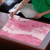 Polynesian Tribal Pattern Patchwork Picturesque Puzzle Rose Pink LT7 - Polynesian Pride