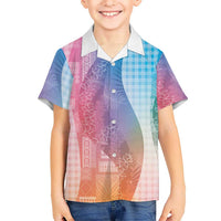 Polynesian Tribal Pattern Patchwork Picturesque Hawaiian Shirt Holographic LT7 - Polynesian Pride