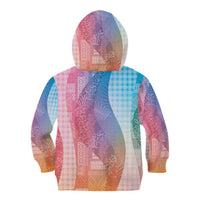 Polynesian Tribal Pattern Patchwork Picturesque Kid Hoodie Holographic LT7 - Polynesian Pride
