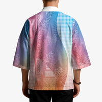 Polynesian Tribal Pattern Patchwork Picturesque Kimono Holographic LT7 - Polynesian Pride