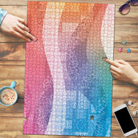 Polynesian Tribal Pattern Patchwork Picturesque Puzzle Holographic LT7 Holographic - Polynesian Pride