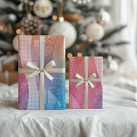 Polynesian Tribal Pattern Patchwork Picturesque Wrapping Paper Holographic LT7 - Polynesian Pride