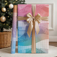 Polynesian Tribal Pattern Patchwork Picturesque Wrapping Paper Holographic LT7 - Polynesian Pride