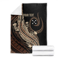 Personalized Solomon Islands Crocodile Blanket Hapi Isles - Independence Anniversary