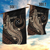 Personalized Solomon Islands Crocodile Garden Flag Hapi Isles - Independence Anniversary