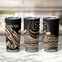 Personalized Solomon Islands Crocodile Tumbler Cup Hapi Isles - Independence Anniversary LT7 - Polynesian Pride