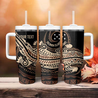 Personalized Solomon Islands Crocodile Tumbler With Handle Hapi Isles - Independence Anniversary LT7 - Polynesian Pride