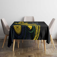 Personalized Solomon Islands Independence Anniversary Tablecloth Crocodile Mix Tapa