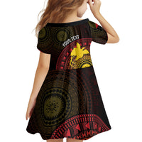 Papua New Guinea Independence Personalized Family Matching Mermaid Dress and Hawaiian Shirt Tapa Circle LT7 - Polynesian Pride