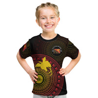 Papua New Guinea Independence Personalized Kid T Shirt Tapa Circle
