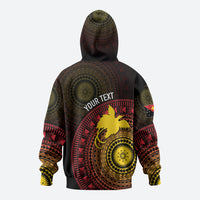 Papua New Guinea Independence Personalized Zip Hoodie Tapa Circle LT7 - Polynesian Pride