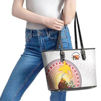 Hapi De Bilong Indipendens Papua New Guinea Leather Tote Bag PNG Lime Pot