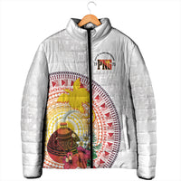 Hapi De Bilong Indipendens Papua New Guinea Padded Jacket PNG Lime Pot