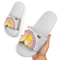 Hapi De Bilong Indipendens Papua New Guinea Slide Sandals PNG Lime Pot