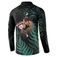 Maori Hongi Valentine Button Sweatshirt Aroha Ahau Ki A Koe LT7 - Polynesian Pride