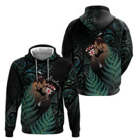 Maori Hongi Valentine Zip Hoodie Aroha Ahau Ki A Koe